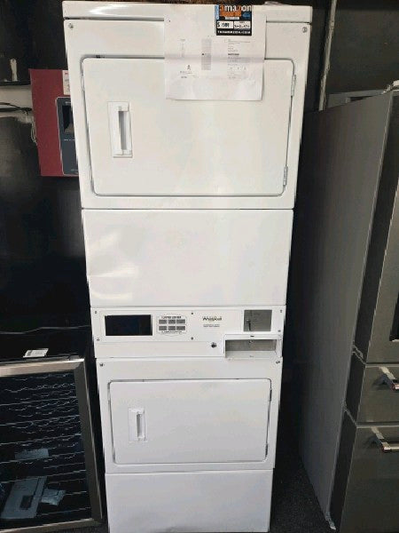Whirlpool7.4 cu. ft. 240-Volt White Electric Double Stacked Commercial Dryer Coin Operated - display_model