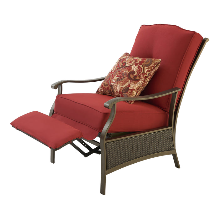 Better Homes and Gardens Providence Outdoor Recliner, Red - open_box
