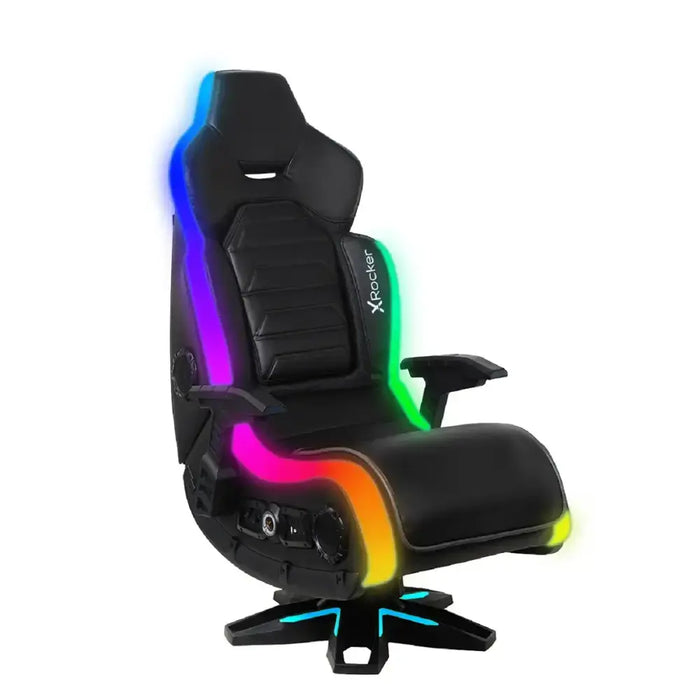 X Rocker - Evo Elite 4.1 Gaming Chair with Built-in Audio Surround Sound System - Black - new