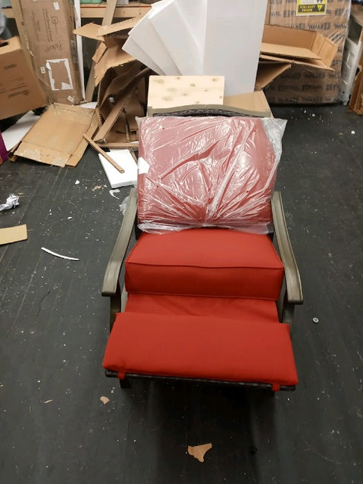 Better Homes and Gardens Providence Outdoor Recliner, Red - open_box