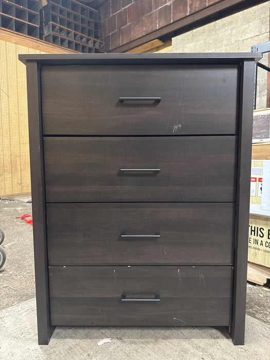 Mainstays Hillside 4-Drawer Dresser, Espresso Finish - new