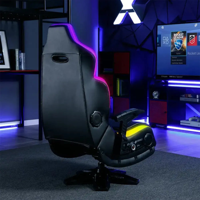 X Rocker - Evo Elite 4.1 Gaming Chair with Built-in Audio Surround Sound System - Black - new