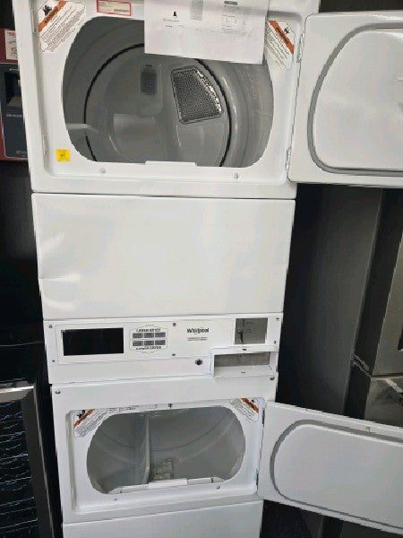 Whirlpool7.4 cu. ft. 240-Volt White Electric Double Stacked Commercial Dryer Coin Operated - display_model