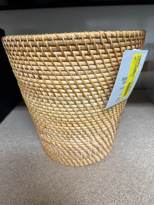 Better Homes & Gardens Rattan Bathroom Wastebasket - new