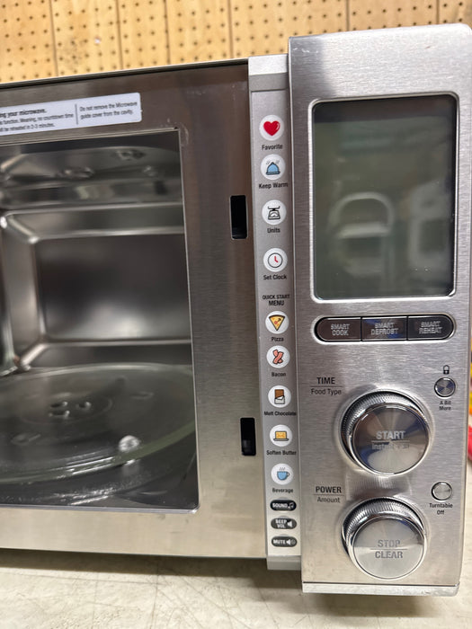 Breville - the Smooth Wave 1.2 Cu. Ft. Microwave - Stainless Steel - open_box