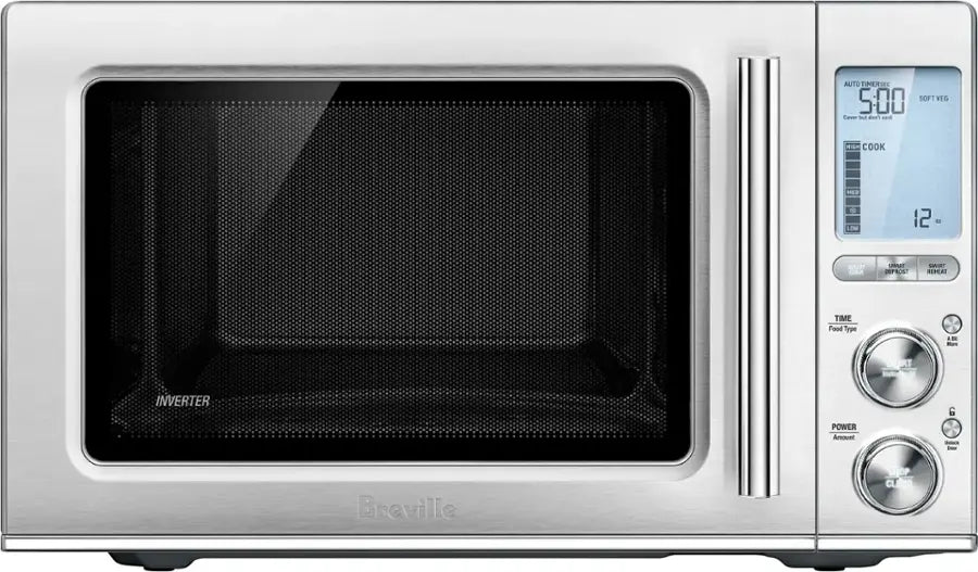 Breville - the Smooth Wave 1.2 Cu. Ft. Microwave - Stainless Steel - open_box
