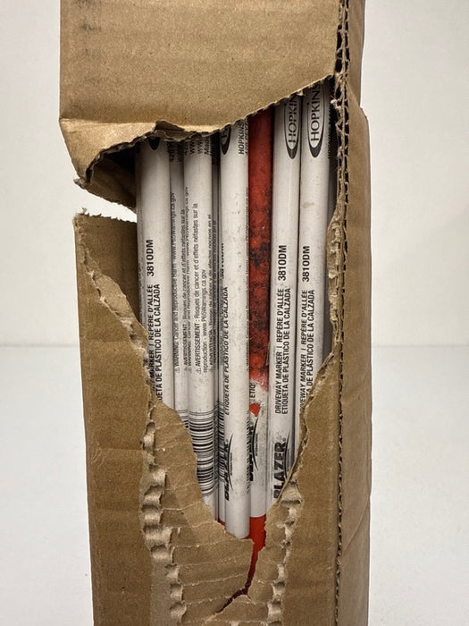 Blazer International 381ODM-24 Orange 48-Inch Fiberglass Pole Reflective Driveway Marker, 24 Pack - open_box