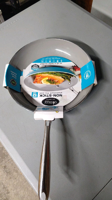 Gotham Steel Aqua Blue 12" Nonstick Fry Pan with Stay Cool Handle - new