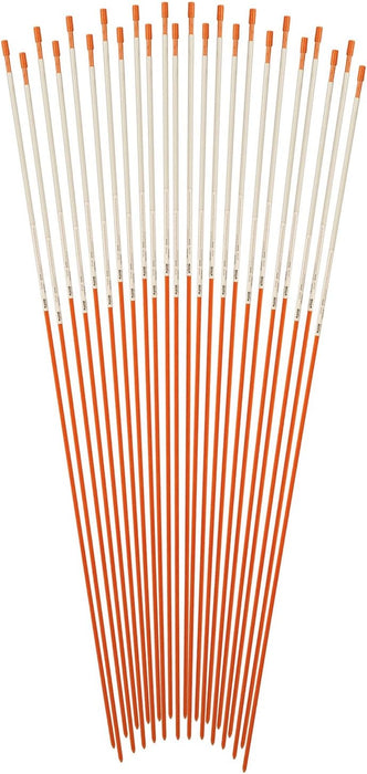 Blazer International 381ODM-24 Orange 48-Inch Fiberglass Pole Reflective Driveway Marker, 24 Pack - open_box