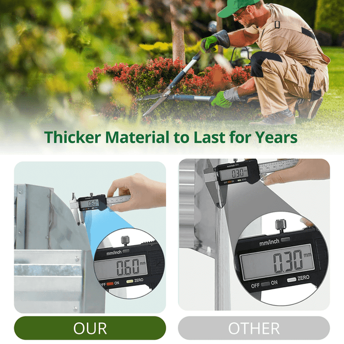 TrumanPick Galvanized Raised Garden Bed with Legs 4x2x3ft for Backyard Patio Balcony, 800lb Capacity - new