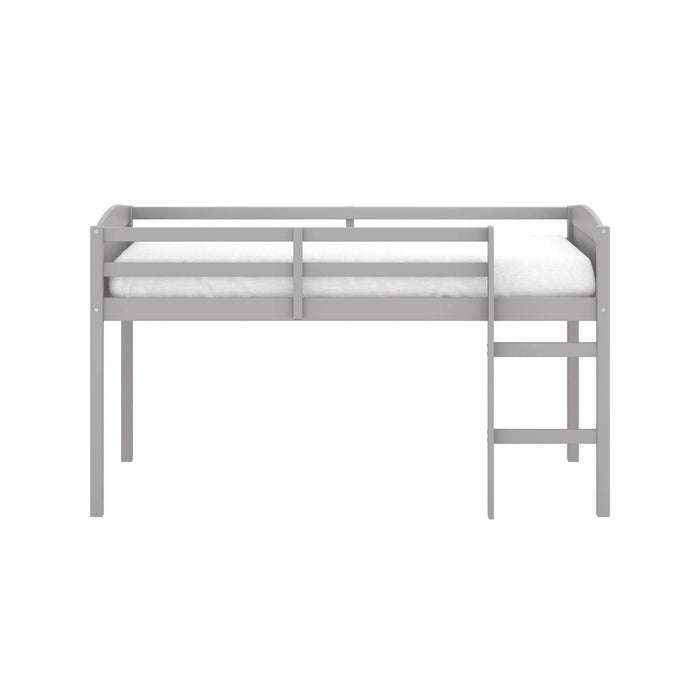 Living Essentials by Hillsdale Alexis Wood Arch Twin Jr. Loft Bed, Gray - new