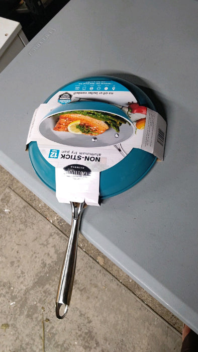 Gotham Steel Aqua Blue 12" Nonstick Fry Pan with Stay Cool Handle - new