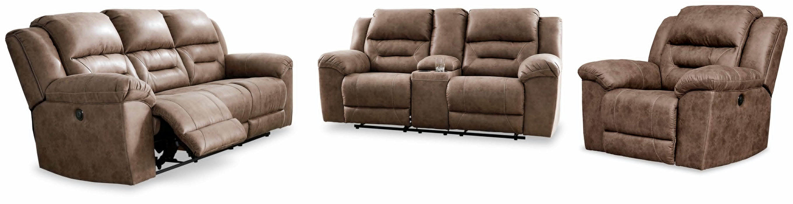 Stoneland Fossil Stoneland Sofa, Loveseat and Recliner - Brand New