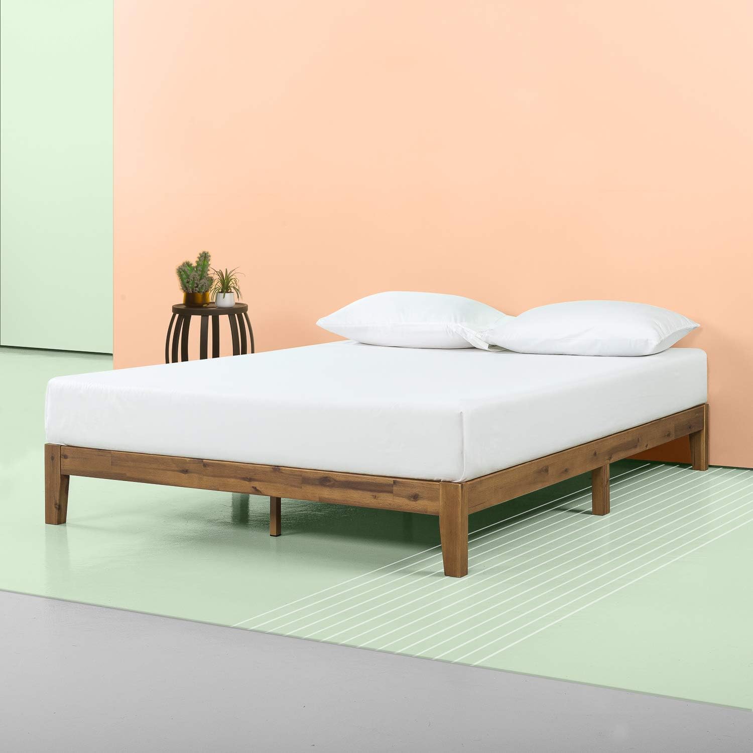 Lucinda King 10 in. Wood Platform Bed - display_model