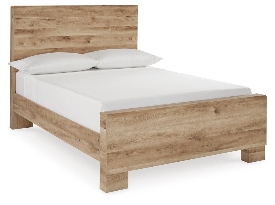 Hyanna Tan Brown Hyanna Full Panel Bed