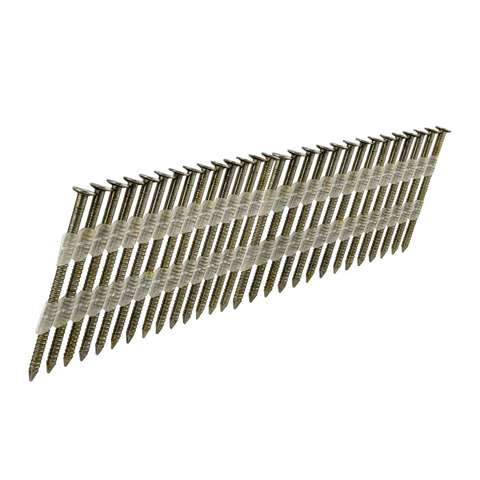 Hyper Tough 21-Degree 0.120 in. x 3 in. Plastic Collated Framing Nails, Bright Finish Smooth Shank, 1000 Count, Hardware Nails - new