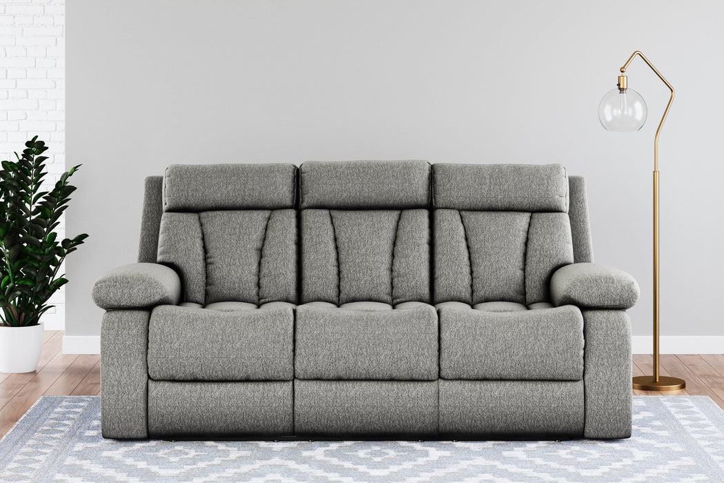 Mitchiner Fog REC Sofa w/Drop Down Table