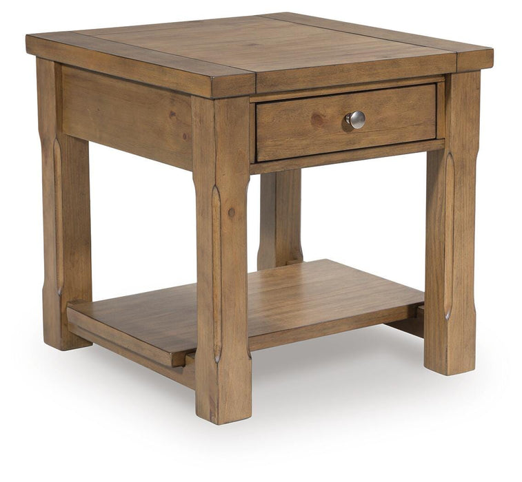 Vandenmore Medium Brown Rectangular End Table