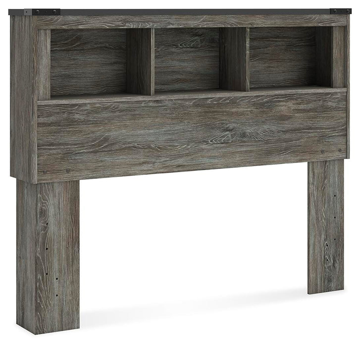 Frandern Gray Full Bookcase Headboard