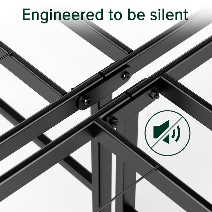 ZINUS SmartBase Heavy Duty Mattress Foundation, 18 Inch Metal Platform Bed Frame, No Box Spring Needed, Sturdy Steel Frame, Underbed Storage, Twin XL - open_box