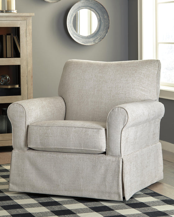 Searcy Quartz Swivel Glider Accent Chair