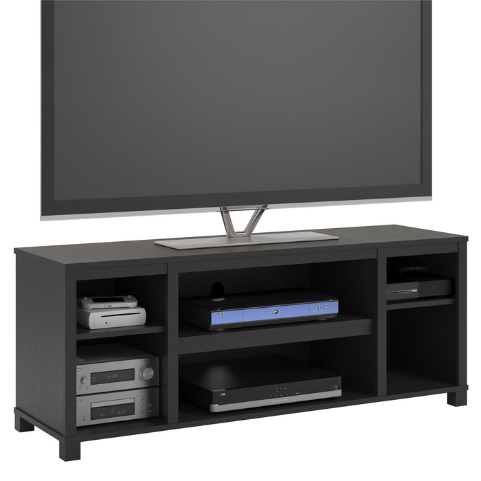 Mainstays Parsons TV Stand for TVs up to 50", Black Oak - new