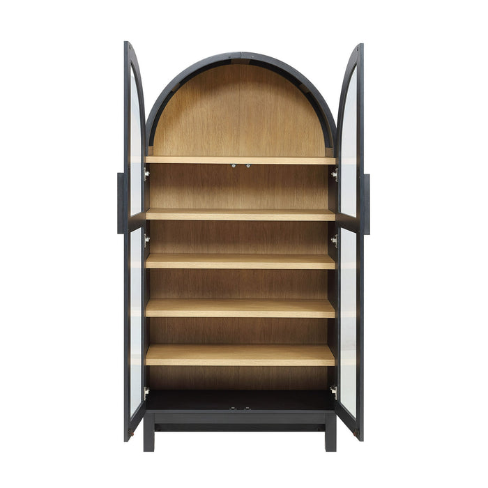 Better Homes & Gardens Juliet Arch Cabinet, Black Finish, Box 1 of 2 - open_box