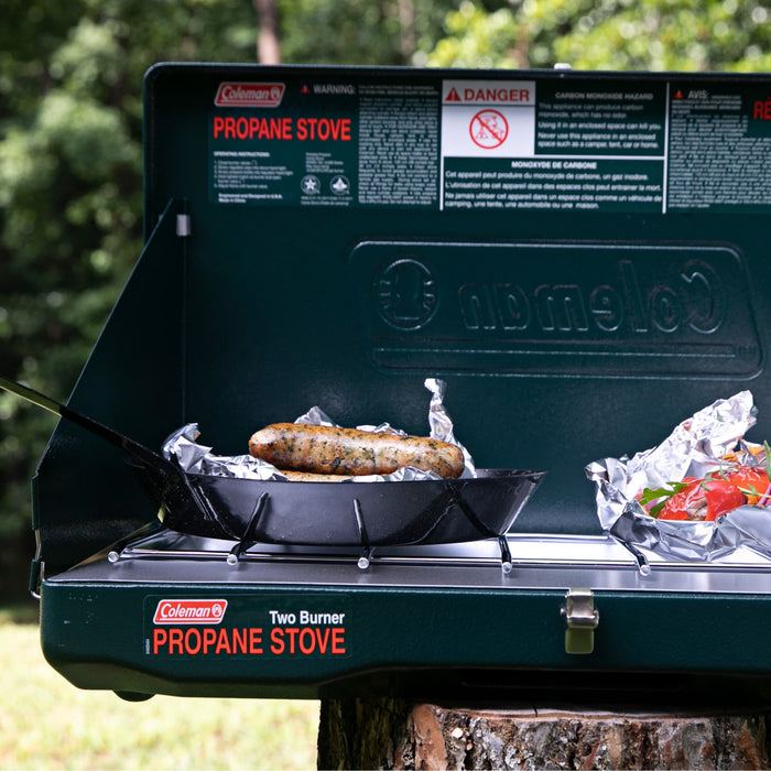 Coleman Brand, Matchlight 10,000 BTU 2-Burner Propane Stove, black - new