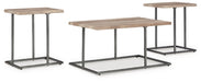 Albreane Grayish Brown/Black Occasional Table Set (3/CN)