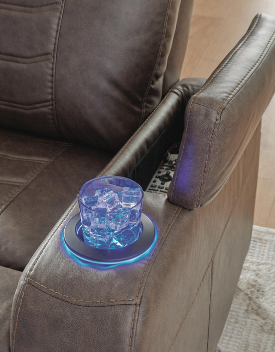 Signature Design Umber PWR Recliner/ADJ Headrest