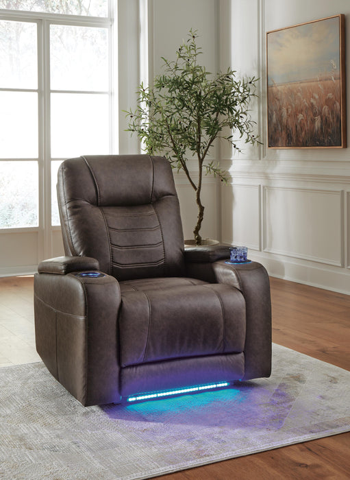 Signature Design Umber PWR Recliner/ADJ Headrest