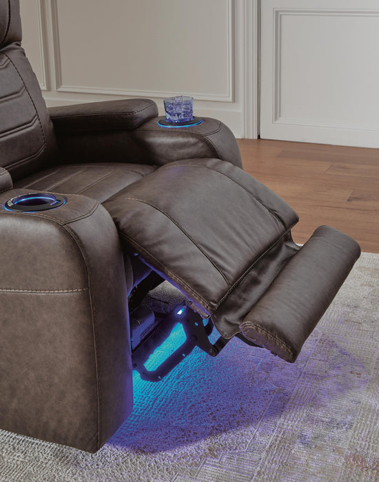 Signature Design Umber PWR Recliner/ADJ Headrest