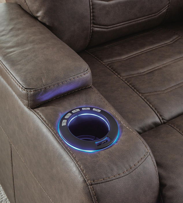 Signature Design Umber PWR Recliner/ADJ Headrest