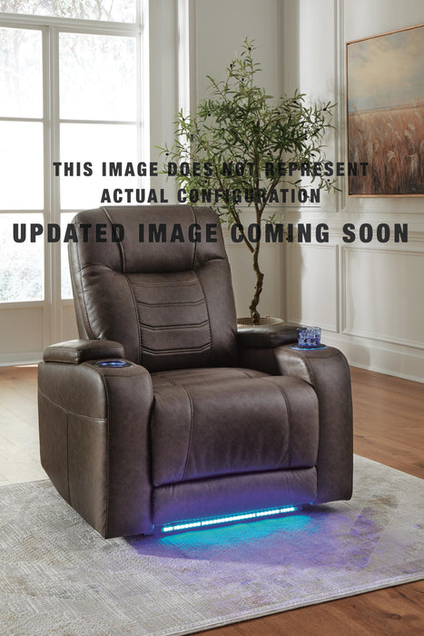 Signature Design Umber PWR Recliner/ADJ Headrest