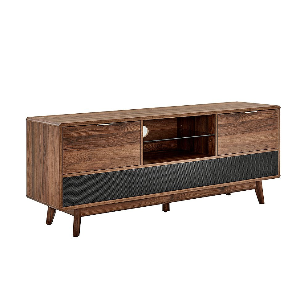 60 in. Walnut Larsen Smart TV Stand with Audio System - display_model