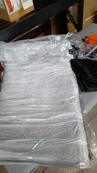 Memory Foam Camping Mattress 2.5 inch, Twin Portable Roll Up Camping Sleep Topper with Waterproof and Non-Slip Bottom, Camping Car Mat with Travel Bag, 75"×38"×2.5", Grey - new