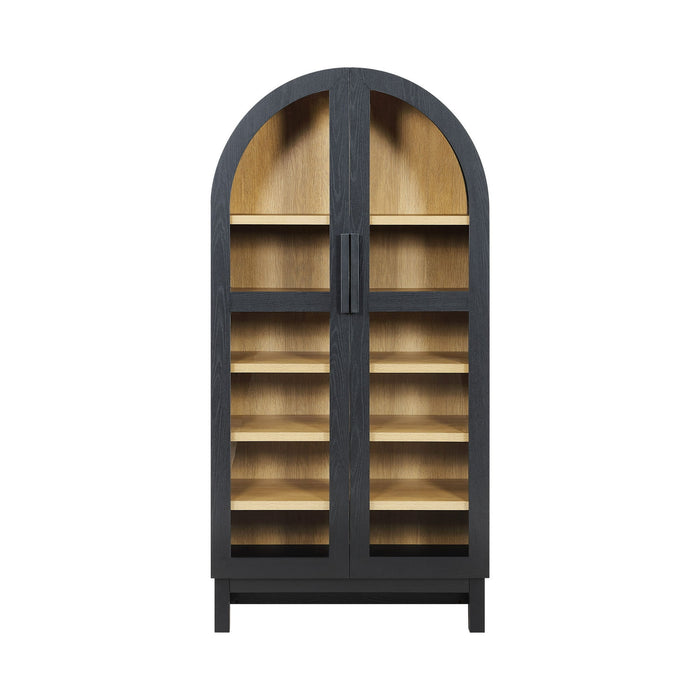 Better Homes & Gardens Juliet Arch Cabinet, Black Finish, Box 1 of 2 - open_box