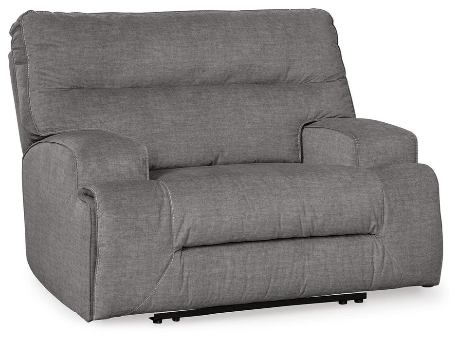 Coombs Charcoal Wide Seat Recliner