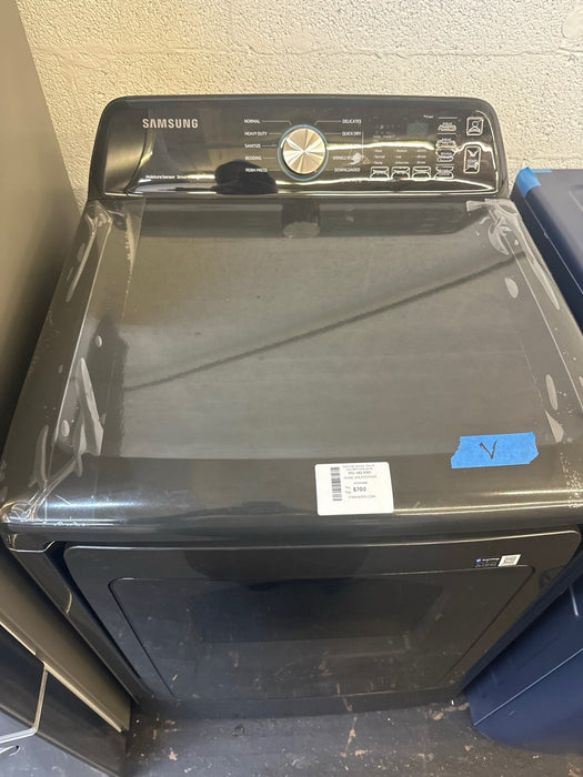 Samsung - 7.4 Cu. Ft. Smart Electric Dryer with Sensor Dry - Black - new