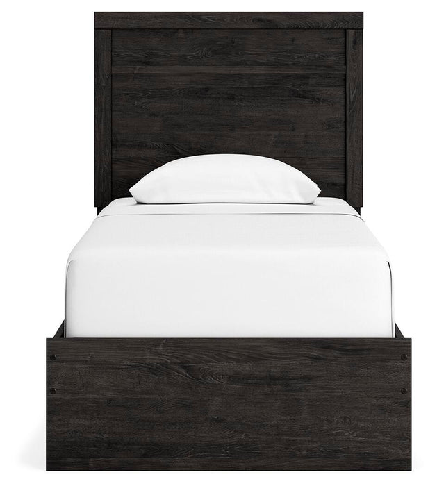 Belachime Charcoal Belachime Twin Panel Bed
