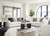 Karinne Linen Karinne Sofa, Loveseat, Chair and Ottoman
