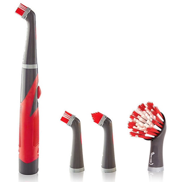 Rubbermaid Power Scrubber 5 Piece Set With Replaceable Heads - open_box