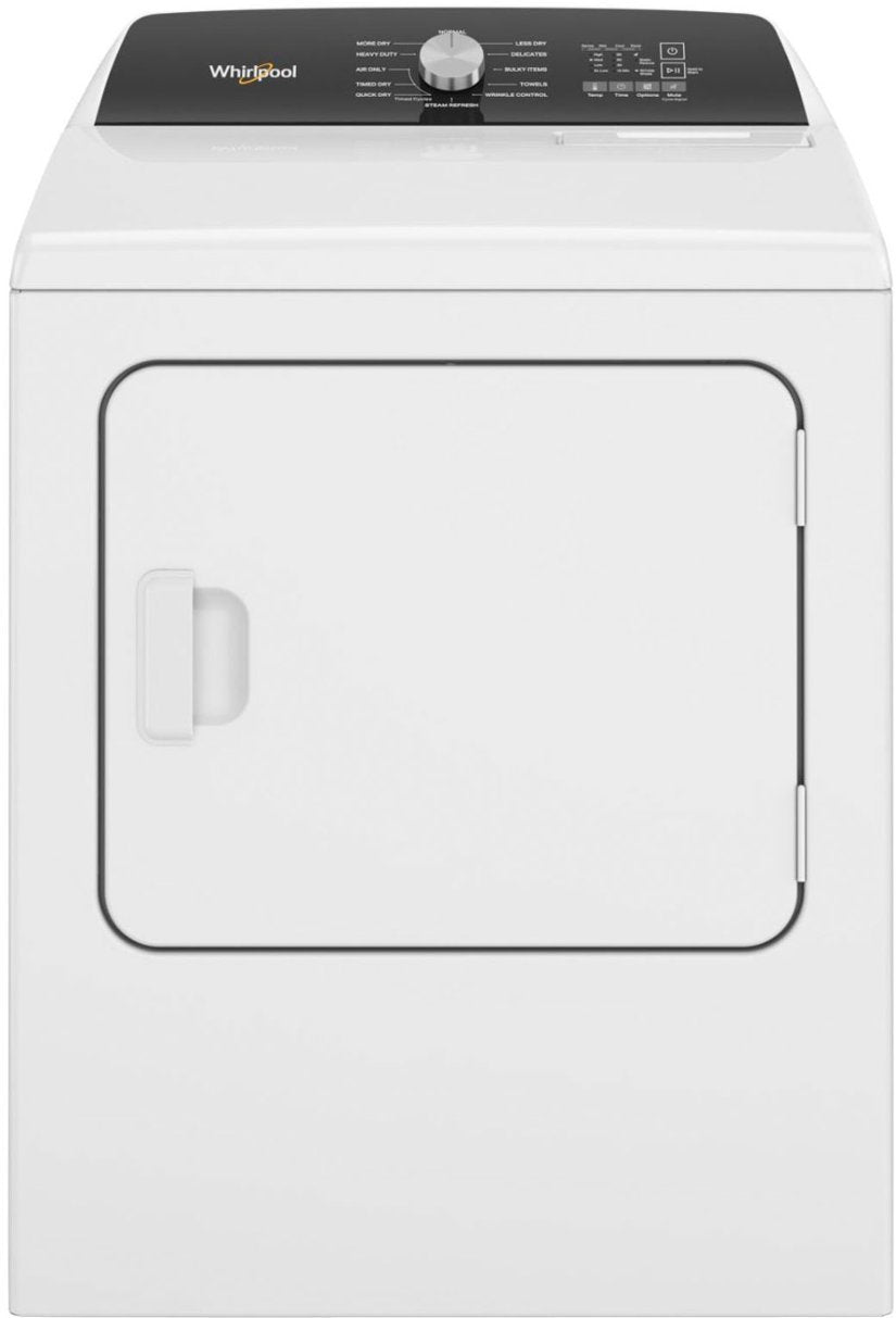 Whirlpool - 7.0 Cu. Ft. Electric Dryer with Steam and Moisture Sensing - White - display_model