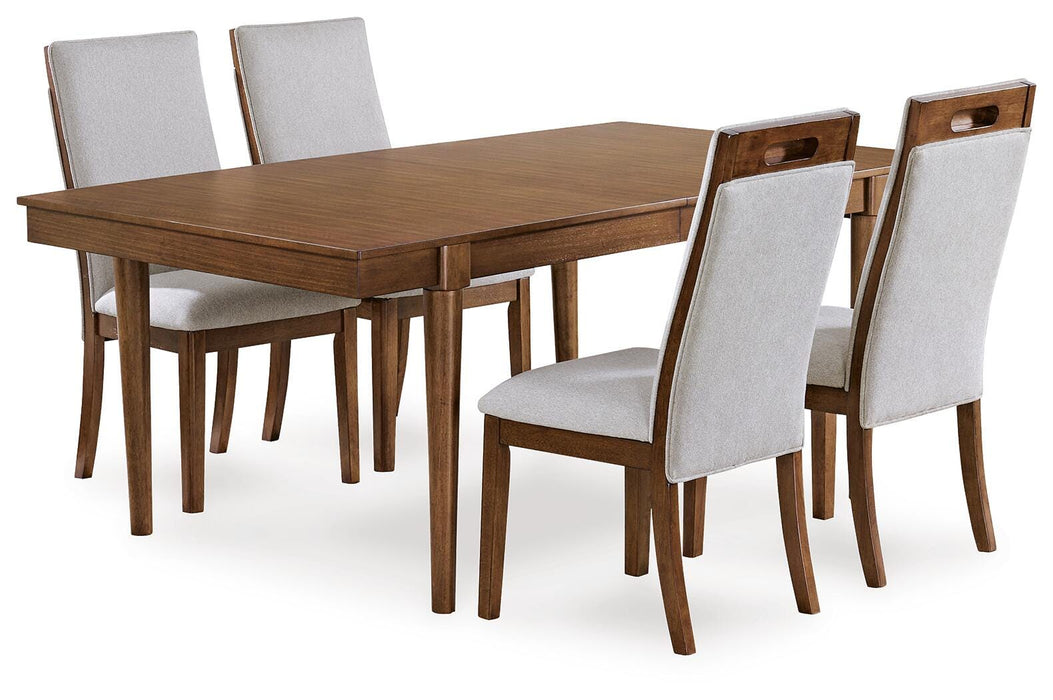 Lyncott Brown Lyncott Dining Table and 4 Chairs