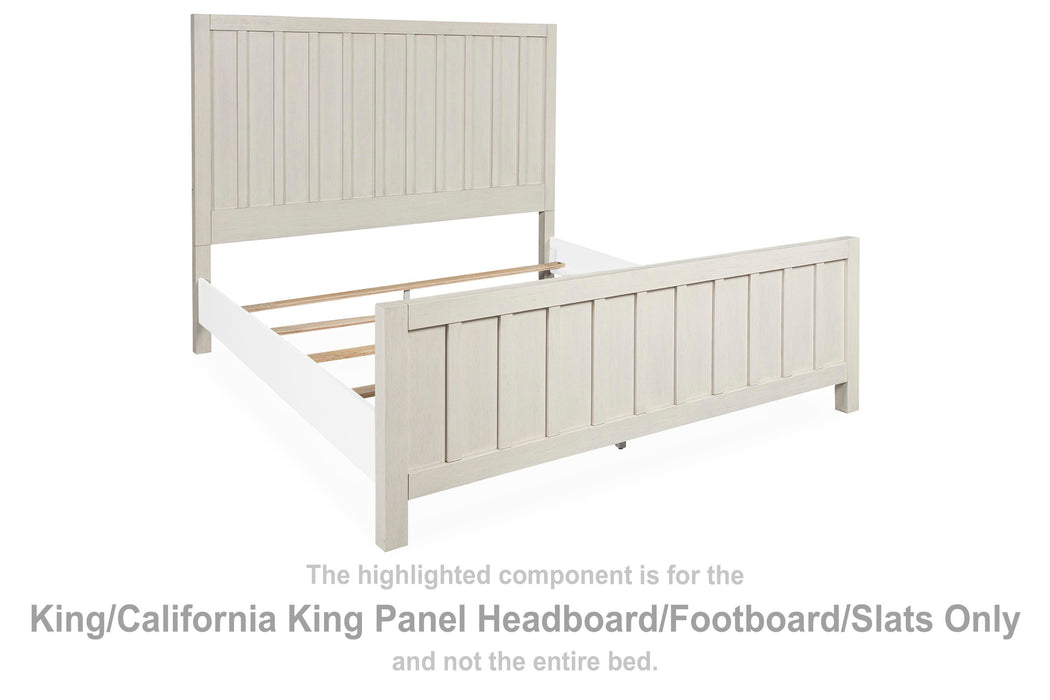 Shaybrock Antique White K/CK Panel HDBD/FTBD/Slats
