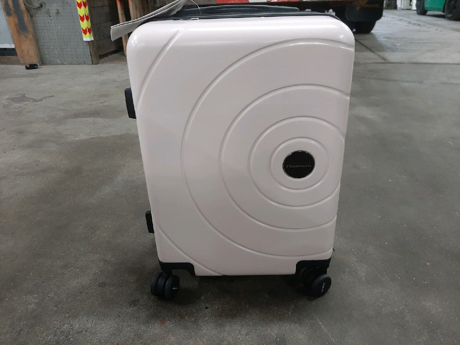 Travelers Club 2pc Rolling Hard Case Travel Luggage Set with Extra Wide Telescopic Handle , Blush - new