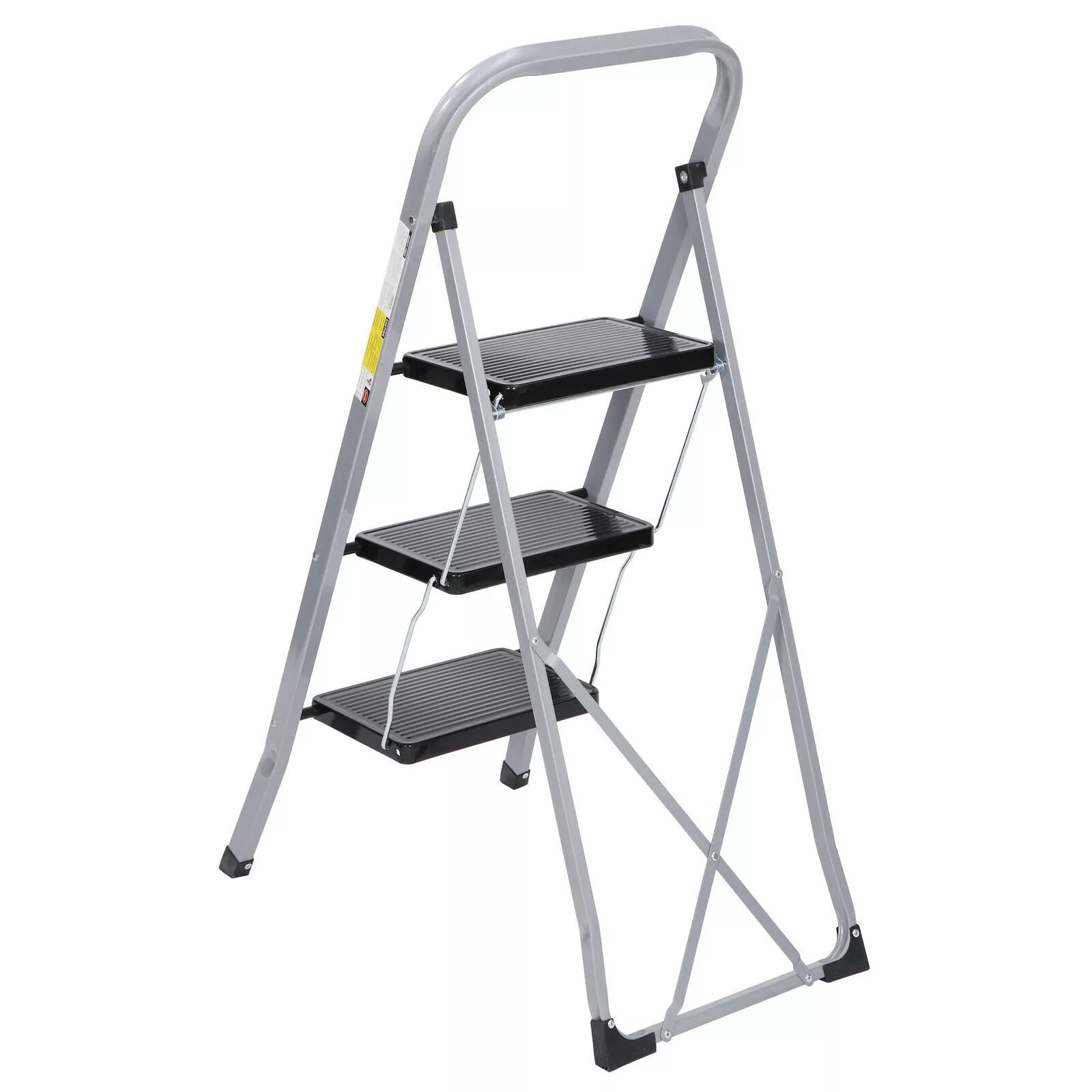 3 Step Ladder Folding Step Stool Safety Tread for Home Use 300Lb Load Anti-Slip - display_model