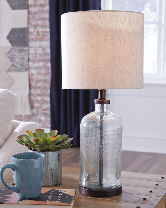Bandile Clear/Bronze Finish Glass Table Lamp (1/CN)