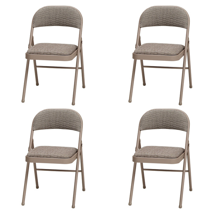 Fabric double padded folding chair- Courtyard Chicory ( Pack of 6 ) - new