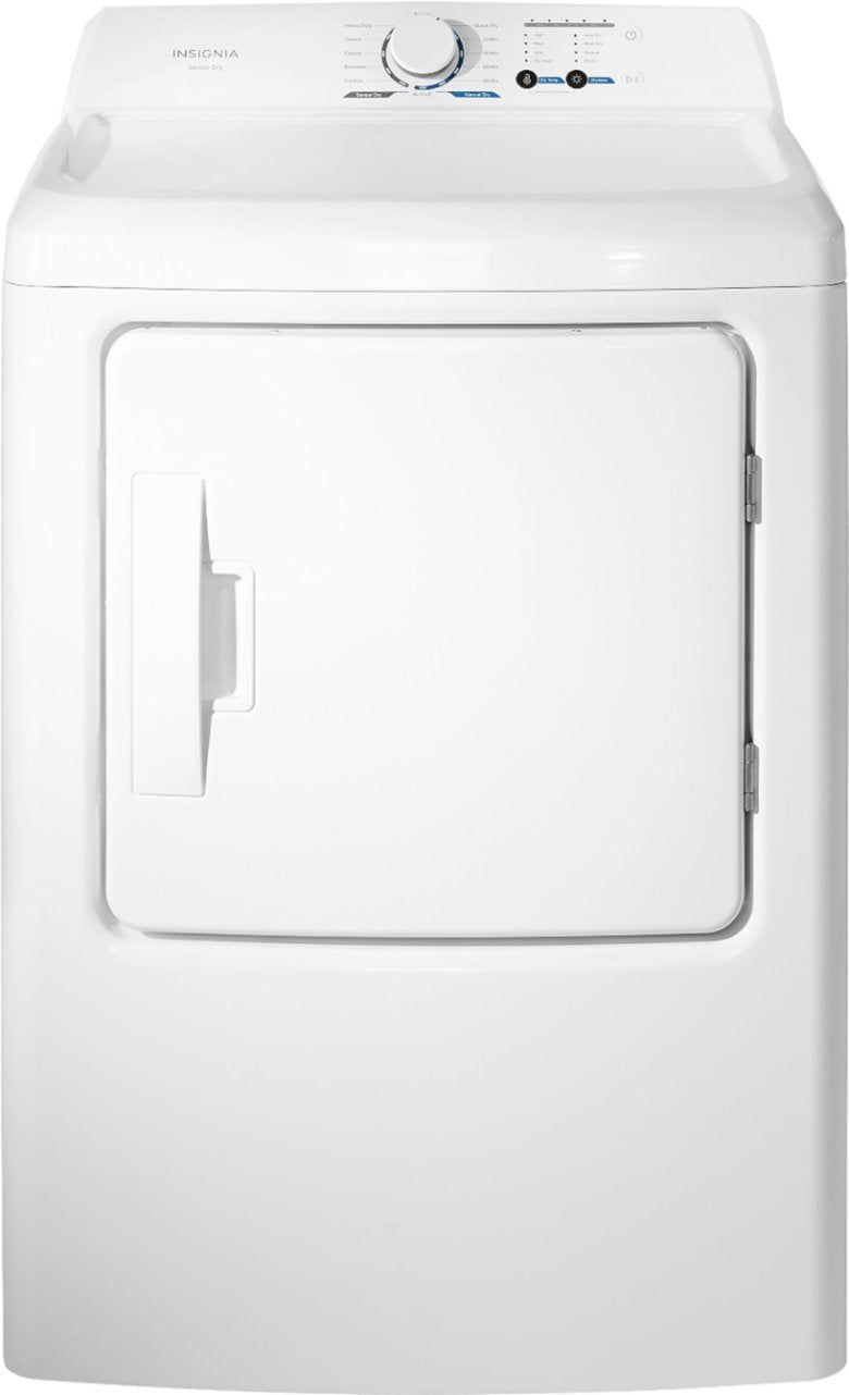 Insignia™ - 6.7 Cu. Ft. 12-Cycle Gas Dryer - White - display_model